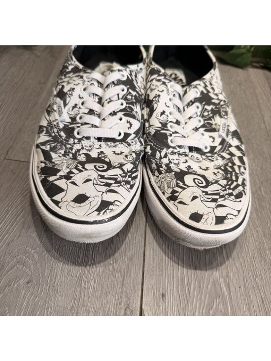 Vans Nightmare Before Xmas Mens 10 Black White Comfy Cush Lace Up Sneaker Shoes main image 10